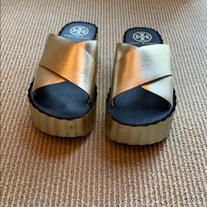Tory Burch platform slides